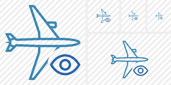 Airplane Horizontal View Icon