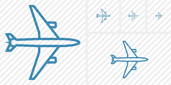 Airplane Horizontal Icon