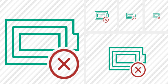 Battery Full Cancel Icon