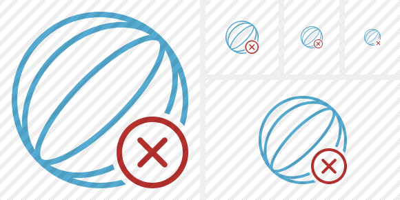 Beach Ball Cancel Icon