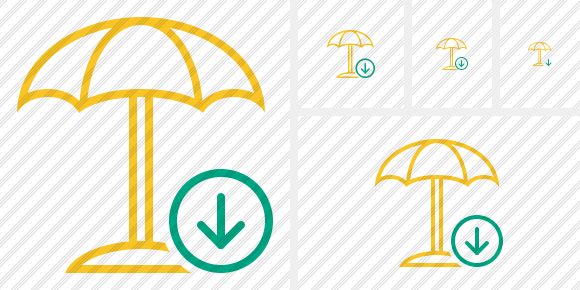 Beach Umbrella Download Icon