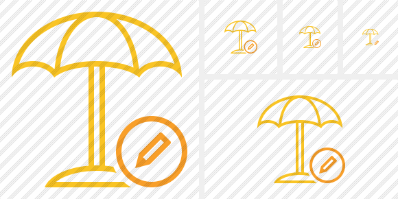 Beach Umbrella Edit Icon