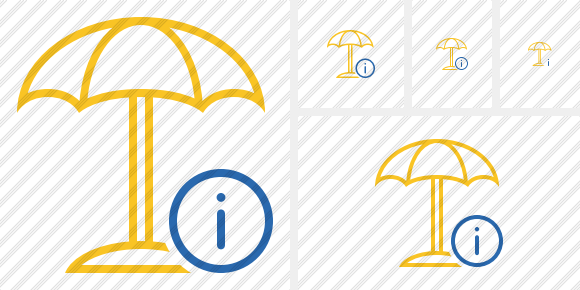 Beach Umbrella Information Icon