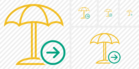 Beach Umbrella Next Icon