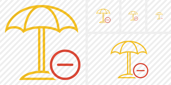 Beach Umbrella Remove Icon