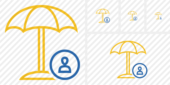 Beach Umbrella User Icon