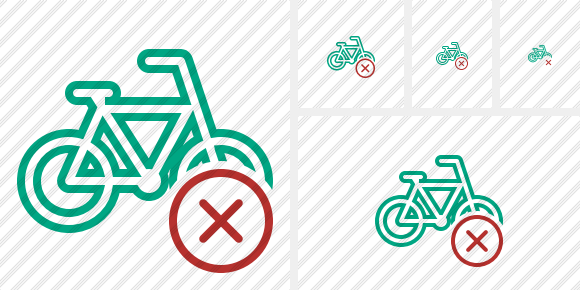 Bicycle Cancel Icon