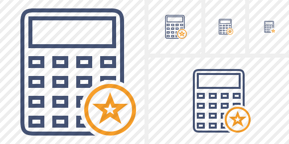 Calculator Star Icon