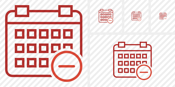 Calendar Remove Icon