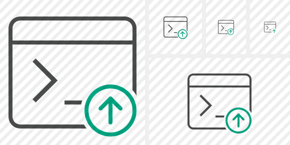 Command Prompt Upload Icon