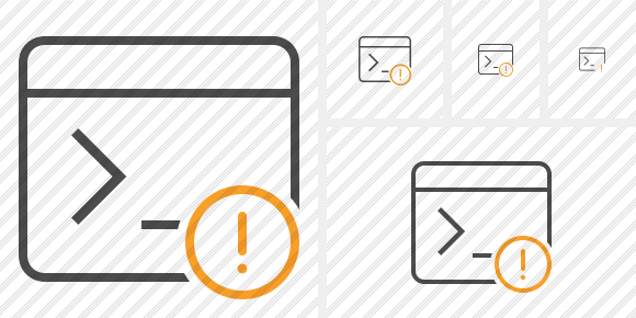 Command Prompt Warning Icon
