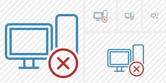 Computer Cancel Icon