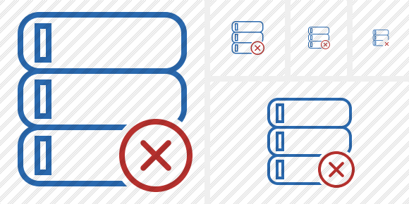 Database Cancel Icon