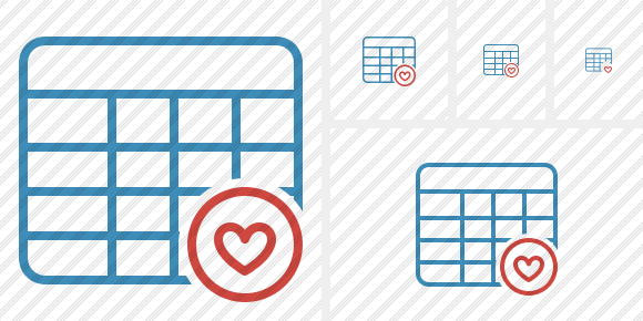 Database Table Favorites Icon