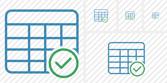 Database Table Ok Icon