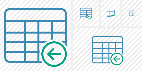 Database Table Previous Icon