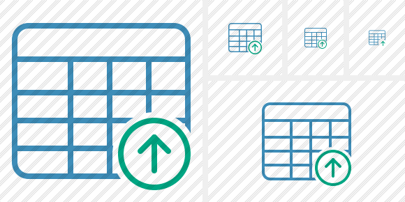 Database Table Upload Icon