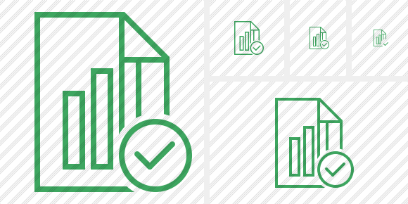 File Chart Ok Icon