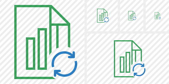 File Chart Refresh Icon