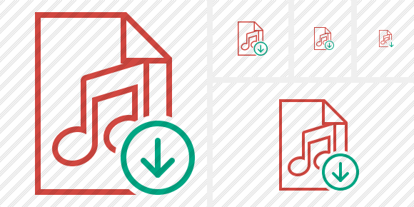 File Music Download Icon