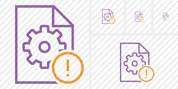 File Settings Warning Icon