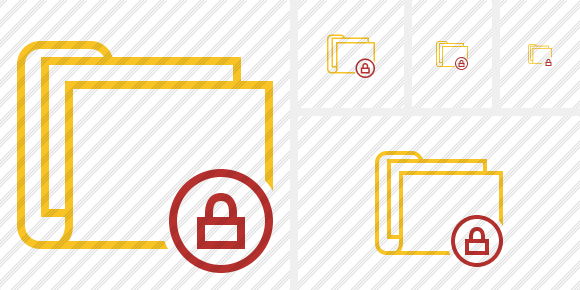 Folder Documents Lock Icon