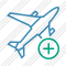 Airplane Add Icon