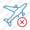 Airplane Cancel Icon