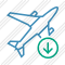 Airplane Download Icon