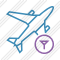 Airplane Filter Icon