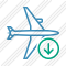 Airplane Horizontal Download Icon