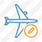 Airplane Horizontal Edit Icon