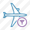 Airplane Horizontal Filter Icon