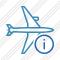 Airplane Horizontal Information Icon