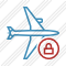 Airplane Horizontal Lock Icon