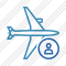 Airplane Horizontal User Icon