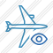 Airplane Horizontal View Icon