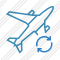 Airplane Refresh Icon