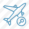 Airplane Search Icon