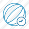 Beach Ball Clock Icon