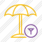 Beach Umbrella Filter Icon