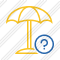 Beach Umbrella Help Icon