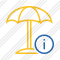 Beach Umbrella Information Icon