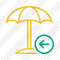 Beach Umbrella Previous Icon