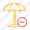 Beach Umbrella Remove Icon