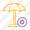 Beach Umbrella Settings Icon