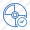 Bluray Disc Clock Icon