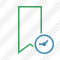 Bookmark Green Clock Icon