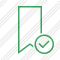 Bookmark Green Ok Icon