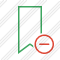 Bookmark Green Remove Icon